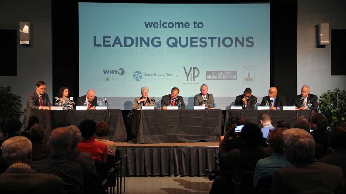 leading questions mayoral debate pic