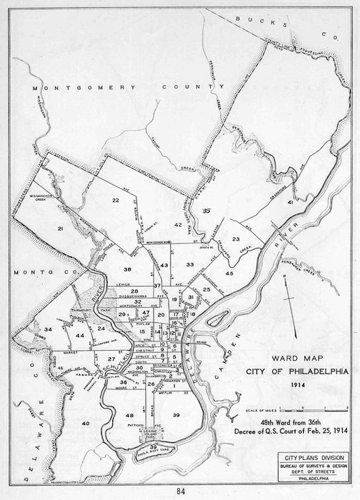 philadelphia 1914 ward map